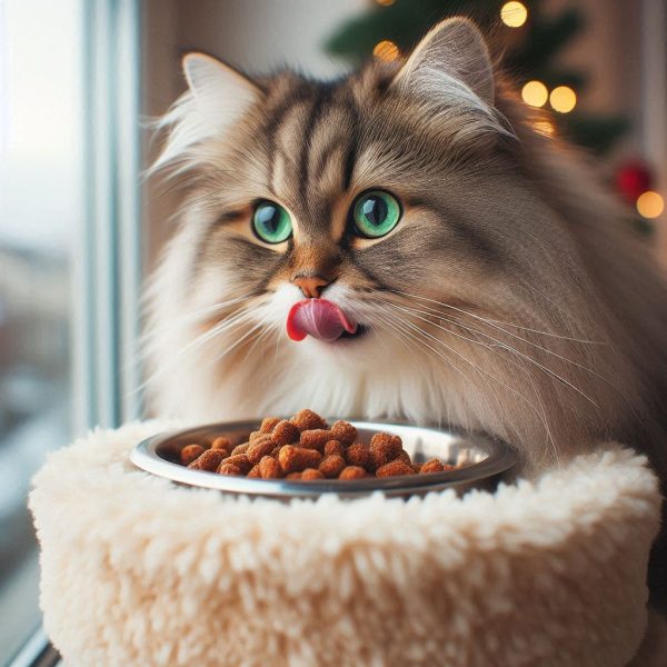 Fancy Cat Food Bowl